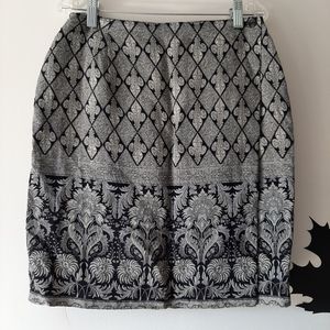 Wrap-around patterned skirt